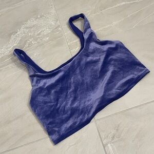 Athleta Velvet Purple Crop Top